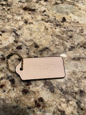 Coach Chalk Leather Hangtag